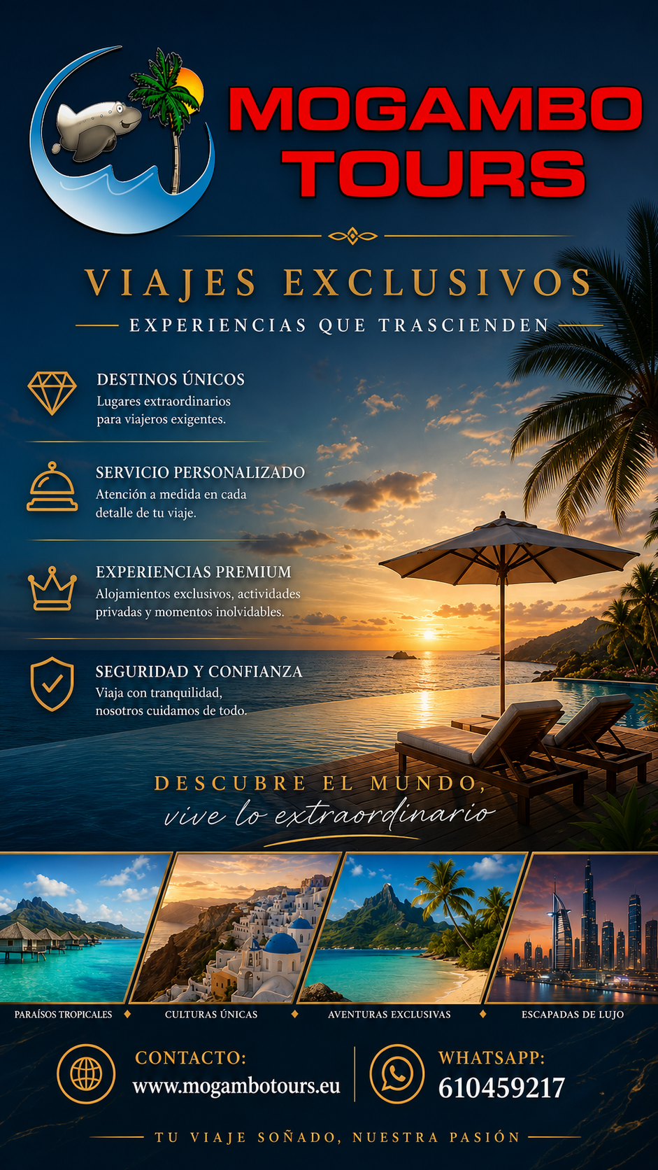Mogambo Tours — Viajes Exclusivos · Experiencias que trascienden
